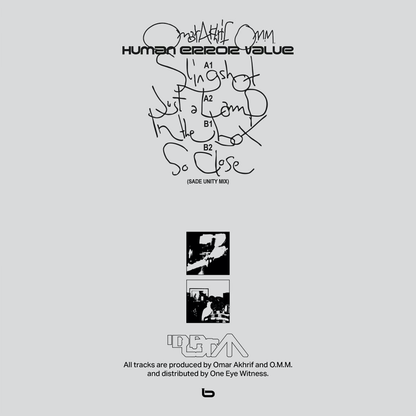 O.M.M., Omar Akhrif - (PRESALE 6/16/26) Human Error Value EP (VINYL) | Mint (M) Mint (M) - PROGRESSIVE *NEW*
