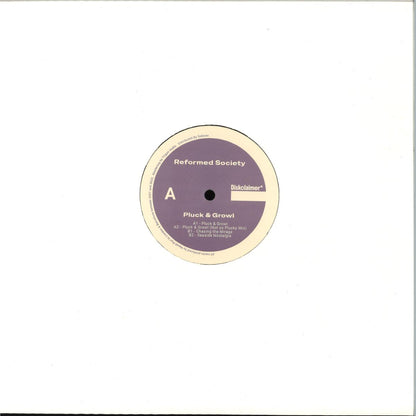 Reformed Society - Pluck & Growl (VINYL 12" Diskclaimer*) | NEW - PROGRESSIVE *NEW*
