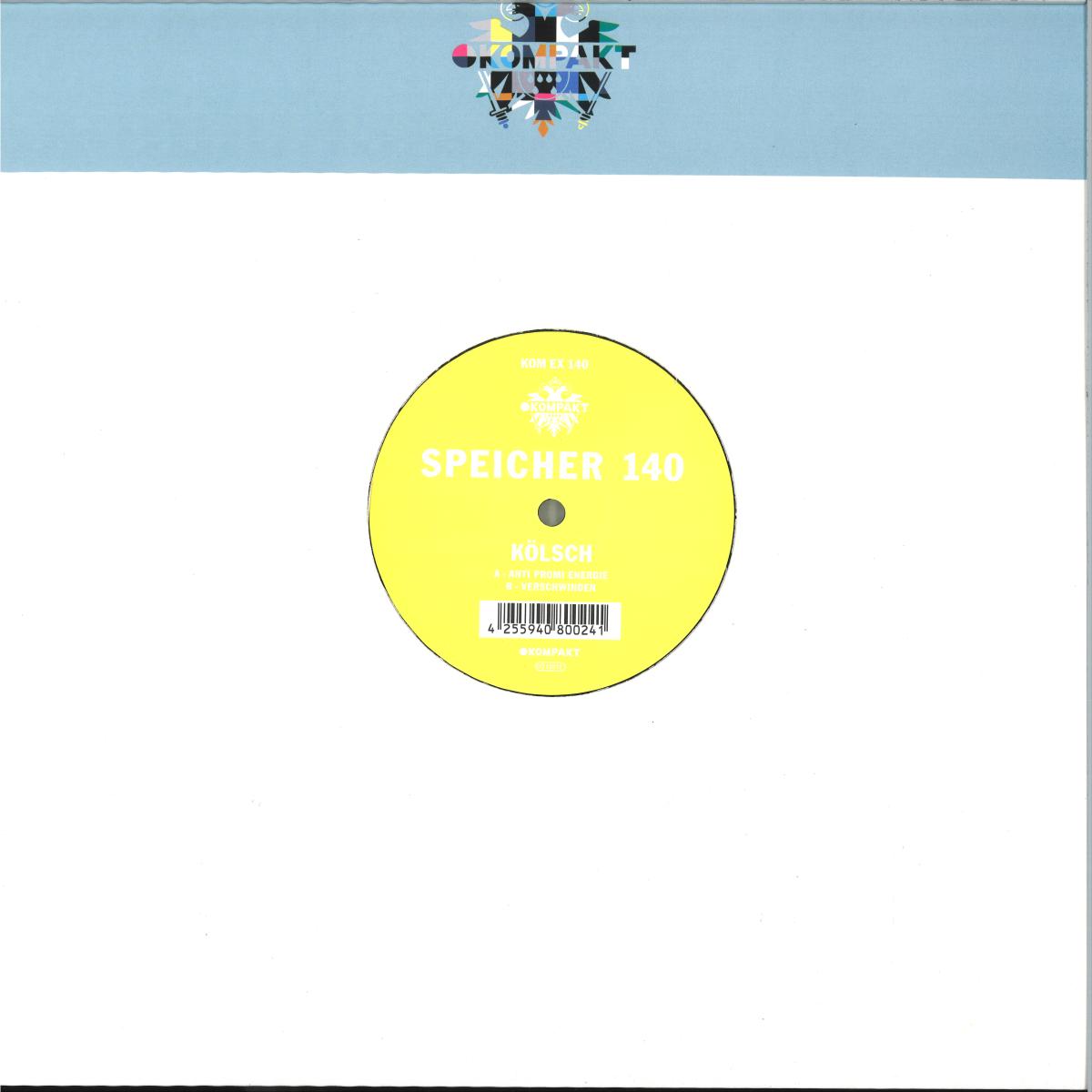 Kölsch - Speicher 140 (VINYL 12" Kompakt Extra) | NEW - PROGRESSIVE *NEW*