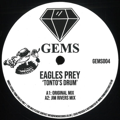 Eagles Prey - Tonto’s Drum (VINYL 12" GEMS GEMS004) | NEW Mint (M) Mint (M) - PROGRESSIVE *NEW*