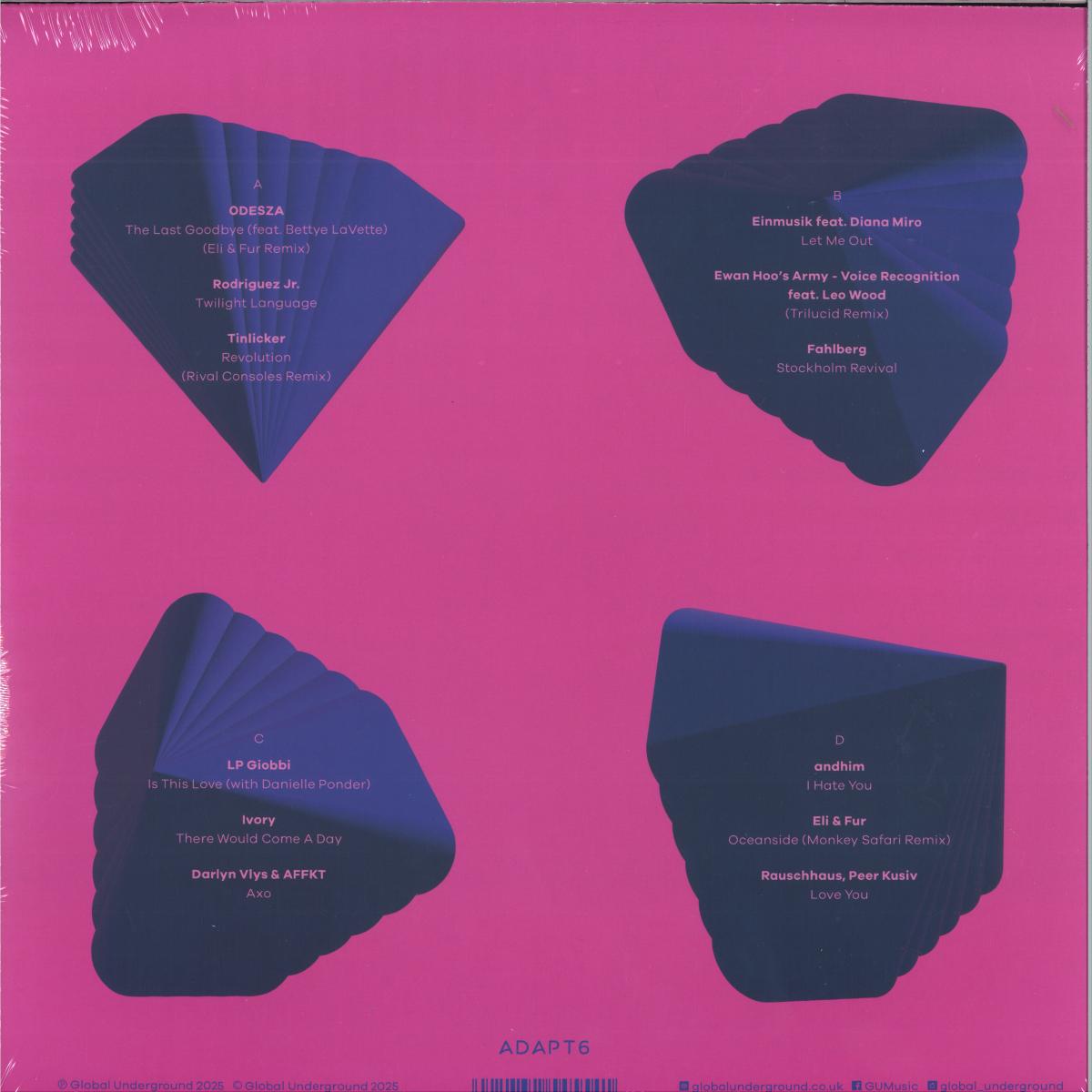 Global Underground - Adapt #6 (BLUE VINYL 2x12" Global Underground) | NEW - PROGRESSIVE *SEALED/COLOR*