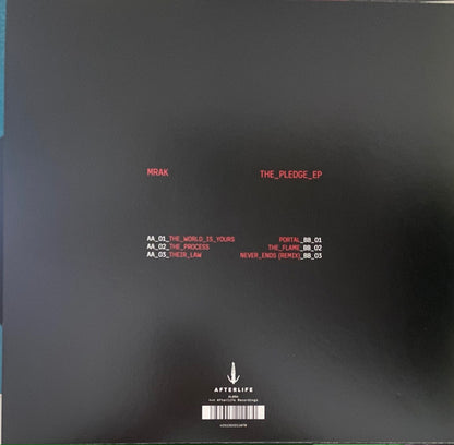 Mrak - The Pledge EP (TRANSLUCENT RED VINYL) | Mint (M) Mint (M) - PROGRESSIVE *SEALED/COLOR*
