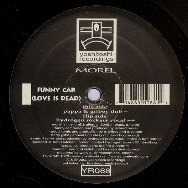 Morel - Funny Car (Love Is Dead) | Excellent (EX) Very Good Plus (VG+) - PROGRESSIVE / USED *EXCELLENT+*