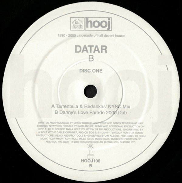 DATAR - B (Disc 1) | Excellent (EX) Excellent (EX) - PROGRESSIVE / USED *EXCELLENT+*