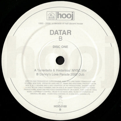 DATAR - B (Disc 1) | Excellent (EX) Excellent (EX) - PROGRESSIVE / USED *EXCELLENT+*