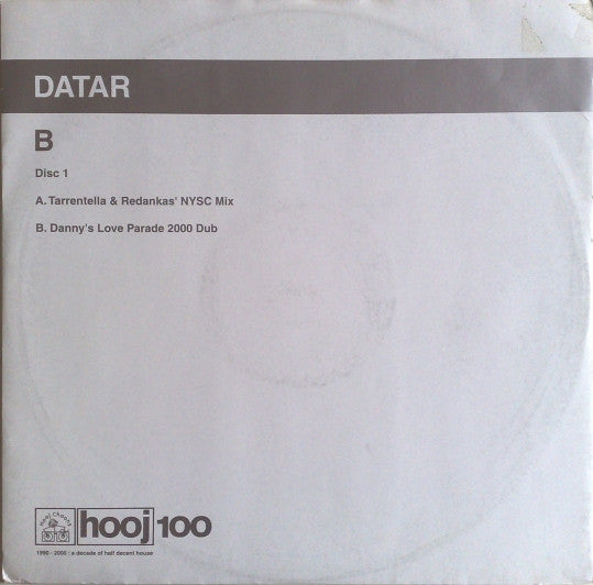 DATAR - B (Disc 1) | Excellent (EX) Excellent (EX) - PROGRESSIVE / USED *EXCELLENT+*