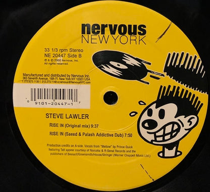Steve Lawler - Rise In | Excellent (EX) Excellent (EX) - PROGRESSIVE / USED *EXCELLENT*