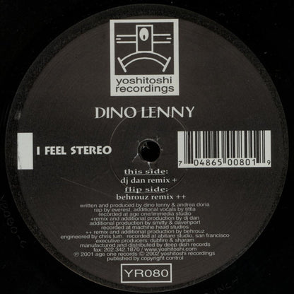 Dino Lenny - I Feel Stereo | Excellent (EX) Excellent (EX) - PROGRESSIVE / USED *EXCELLENT*
