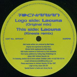 Tocharian - Lacuna | Excellent (EX) Near Mint (NM) - PROGRESSIVE / USED *EXCELLENT*