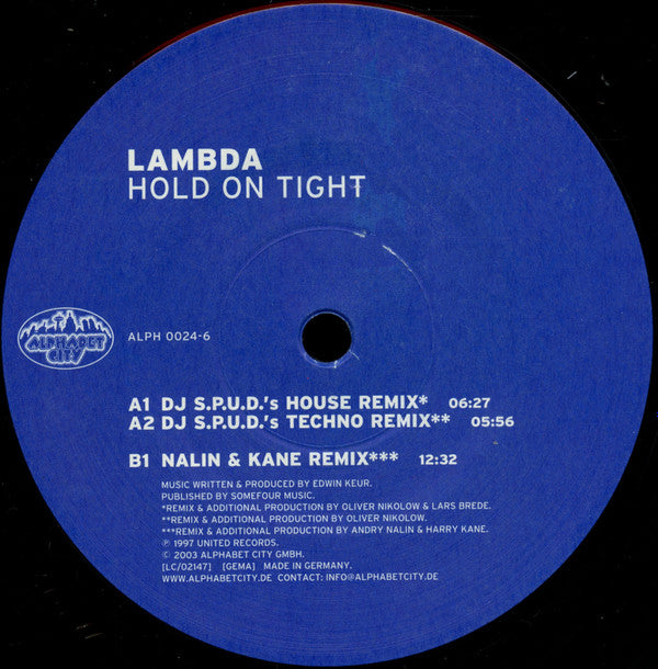 Lambda - Hold On Tight | Near Mint (NM) Very Good Plus (VG+) - PROGRESSIVE / USED *NEAR MINT*