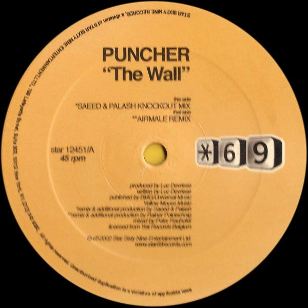 Puncher - The Wall (Remixes) | Near Mint (NM) Near Mint (NM) - PROGRESSIVE / USED *NEAR MINT*