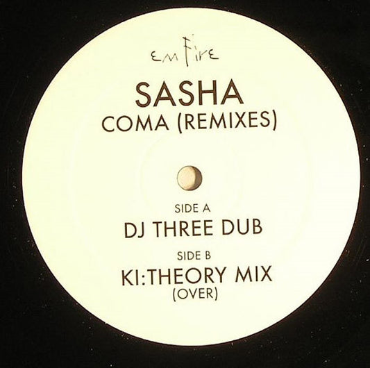 Sasha - Coma (Remixes) | Near Mint (NM) Generic - PROGRESSIVE / USED *NEAR MINT*
