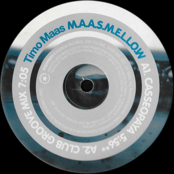 Timo Maas - M.A.A.S.M.E.L.L.O.W. | Near Mint (NM) Very Good Plus (VG+) - PROGRESSIVE / USED *NEAR MINT*