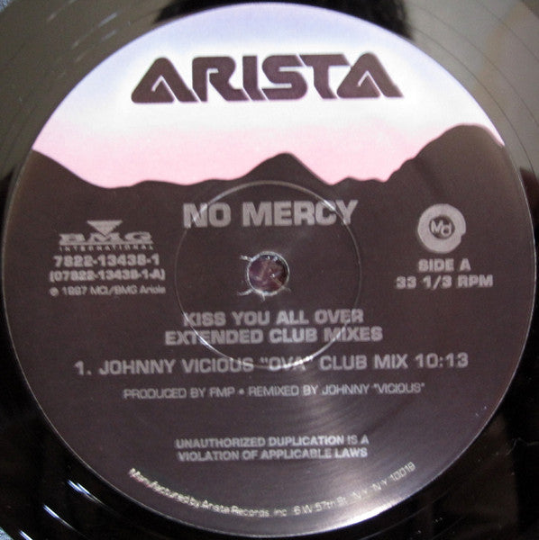 No Mercy - Kiss You All Over (Extended Club Mixes) | Near Mint (NM) Excellent (EX) - PROGRESSIVE / USED *NEAR MINT*