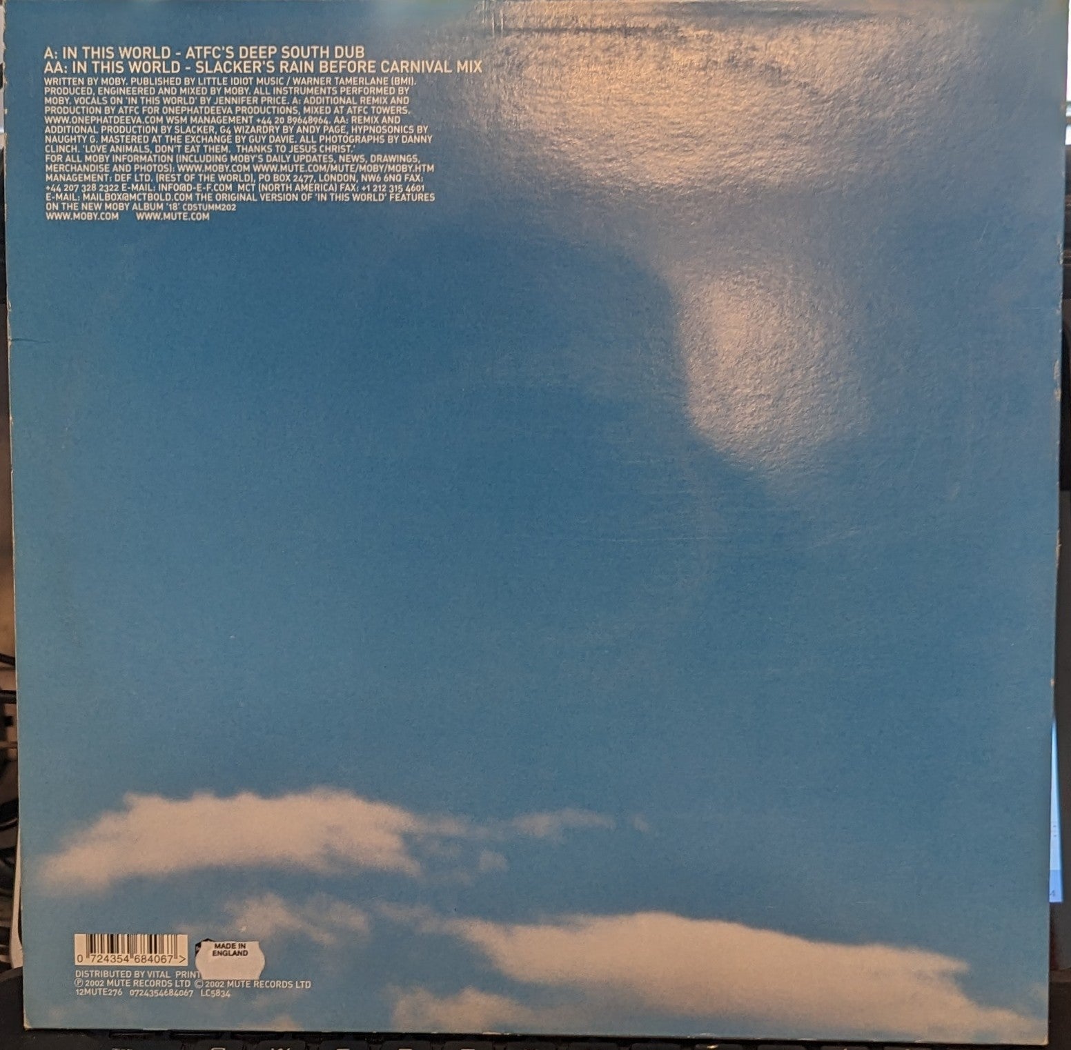 In This World | Near Mint (NM) Very Good (VG) - PROGRESSIVE / USED *NEAR MINT*