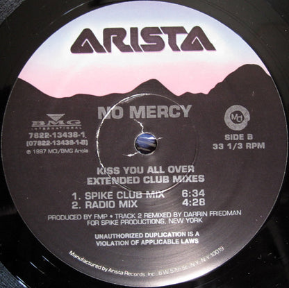 No Mercy - Kiss You All Over (Extended Club Mixes) | Near Mint (NM) Excellent (EX) - PROGRESSIVE / USED *NEAR MINT*