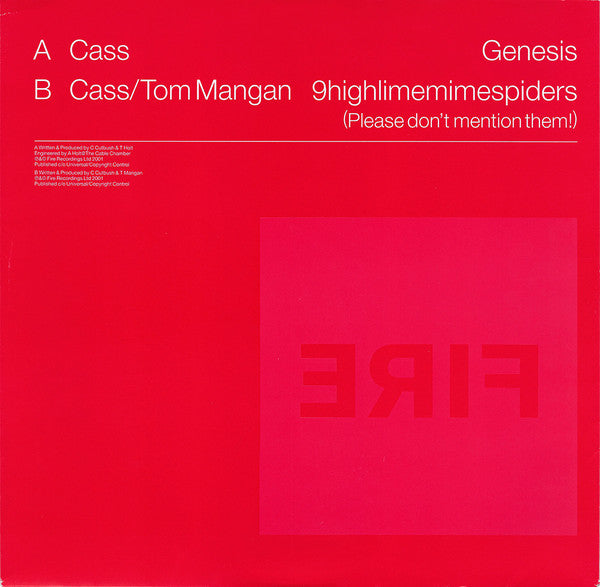 Cass Cutbush - Cerebral Noodles EP (DISC 2 ONLY - VINYL 12" FIRE ERIF 006 2001) | Near Mint (NM or M-) Excellent+ (EX+) - PROGRESSIVE / USED *NEAR MINT*