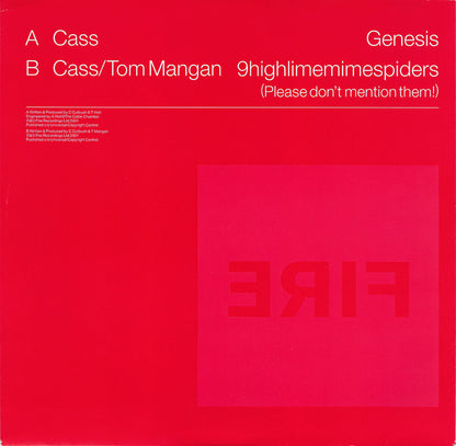 Cass Cutbush - Cerebral Noodles EP (DISC 2 ONLY - VINYL 12" FIRE ERIF 006 2001) | Near Mint (NM or M-) Excellent+ (EX+) - PROGRESSIVE / USED *NEAR MINT*