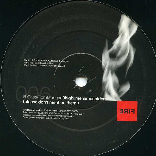 Cass Cutbush - Cerebral Noodles EP (DISC 2 ONLY - VINYL 12" FIRE ERIF 006 2001) | Near Mint (NM or M-) Excellent+ (EX+) - PROGRESSIVE / USED *NEAR MINT*