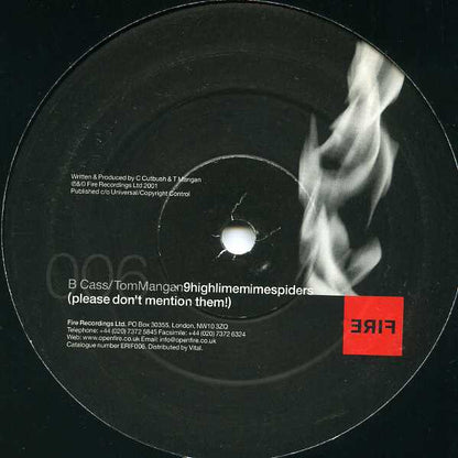 Cass Cutbush - Cerebral Noodles EP (DISC 2 ONLY - VINYL 12" FIRE ERIF 006 2001) | Near Mint (NM or M-) Excellent+ (EX+) - PROGRESSIVE / USED *NEAR MINT*