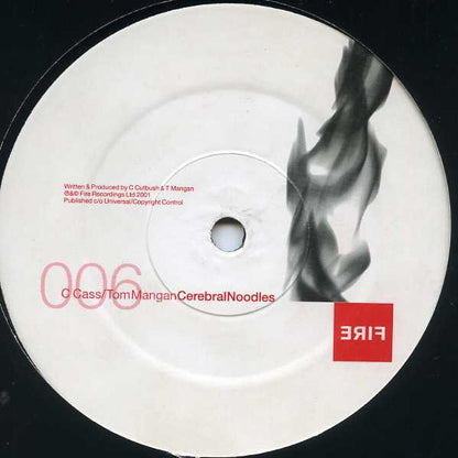 Cass Cutbush - Cerebral Noodles EP (DISC 2 ONLY - VINYL 12" FIRE ERIF 006 2001) | Near Mint (NM or M-) Excellent+ (EX+) - PROGRESSIVE / USED *NEAR MINT*