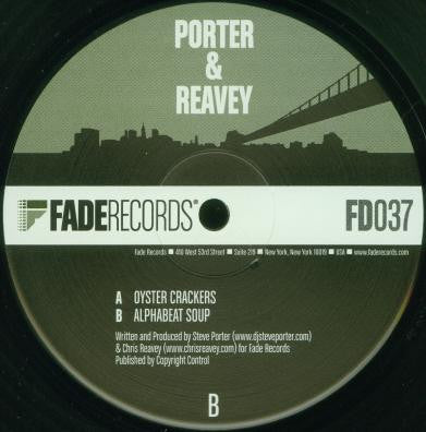 Steve Porter Oyster Crackers / Alphabeat Soup 12" Very Good Plus (VG+) Very Good Plus (VG+)