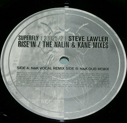 Steve Lawler - Rise'in (The Nalin & Kane Mixes) | Very Good Plus (VG+) Excellent (EX) - PROGRESSIVE / USED *VERY GOOD++*