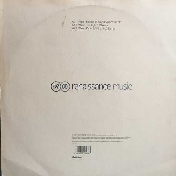 Fathers Of Sound - Water | Very Good Plus (VG+) Very Good (VG) - PROGRESSIVE / USED *VERY GOOD++*
