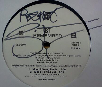 Remember (RECORD 2 ONLY) | Very Good Plus Plus (VG++) Near Mint (NM) - PROGRESSIVE / USED *VERY GOOD++*
