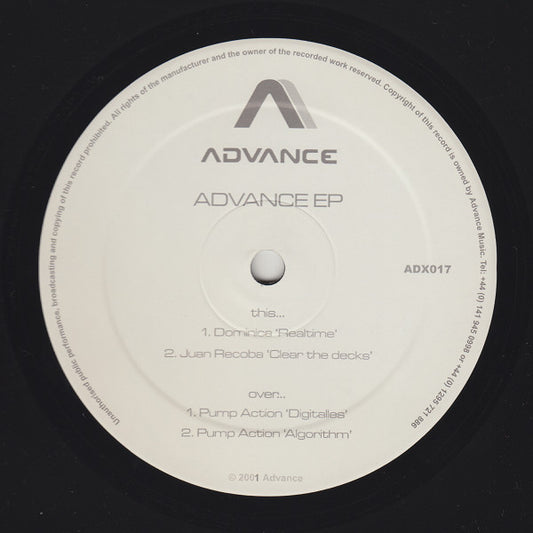 Various - Advance EP (VINYL 12" ADVANCE ADX017 2001) | Very Good Plus (VG+) Very Good Plus (VG+) - PROGRESSIVE / USED *VERY GOOD+*