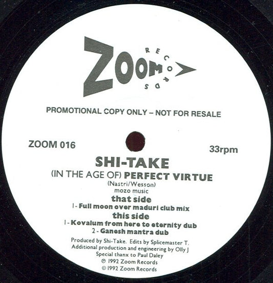 Shi-Take - (In The Age Of) Perfect Virtue | Very Good (VG) Generic - PROGRESSIVE / USED *VERY GOOD*