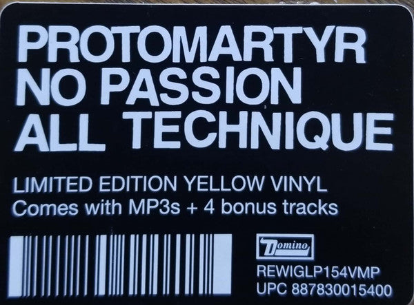 No Passion All Technique | Mint (M) Mint (M) - POST PUNK *SEALED/COLOR*