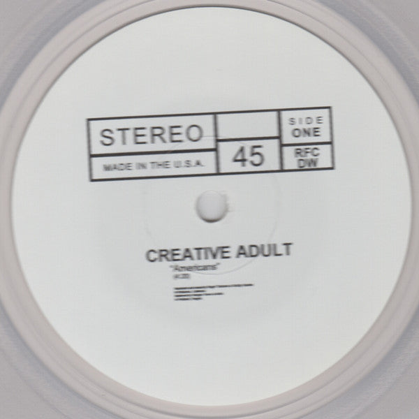 Creative Adult / Self Defense Family Split (CLEAR VINYL 7") | Mint (M) Mint (M) - PUNK *NEW/CLEAR*