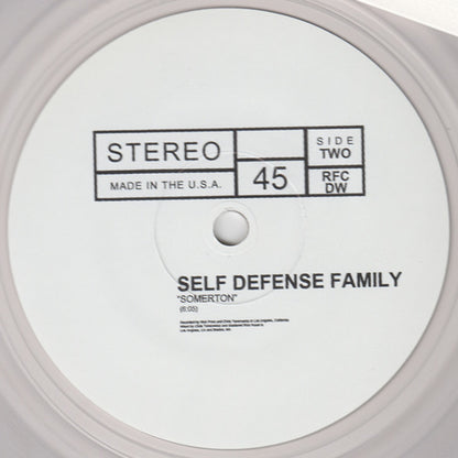 Creative Adult / Self Defense Family Split (CLEAR VINYL 7") | Mint (M) Mint (M) - PUNK *NEW/CLEAR*