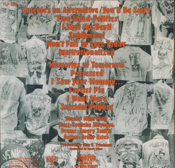 Suicidal Tendencies (RED VINYL) | Mint (M) Mint (M) - PUNK *NEW/COLOR*