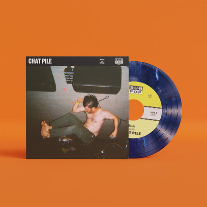 Chat Pile - (PRESALE 8/7/26) Masks (LMTD BLUE VINYL 7" SUB POP 2026) | Mint (M) Mint (M) - PUNK *NEW/COLOR*