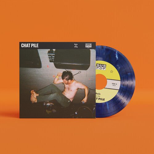Chat Pile - (PRESALE 8/7/26) Masks (LMTD BLUE VINYL 7" SUB POP 2026) | NEW - PUNK *NEW/COLOR*