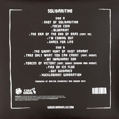 Solidaritine (Blue Vinyl) | Mint (M) Mint (M) - PUNK *NEW/COLOR*