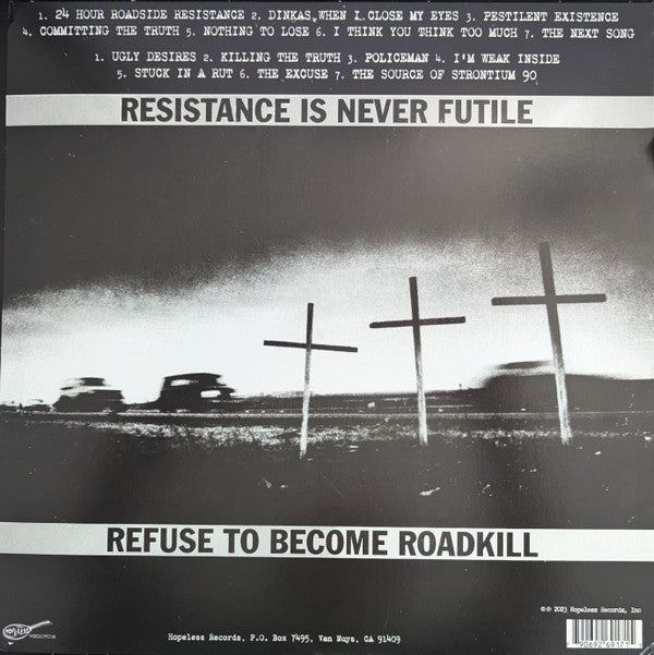 Against All Authority - 24 Hour Roadside Resistance (RED/BLACK SPLATTER VINYL) | Mint (M) Mint (M) - PUNK *NEW/COLOR*