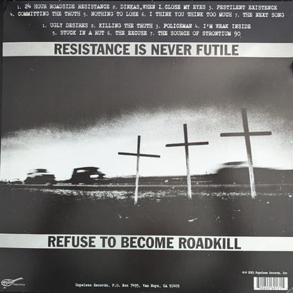 Against All Authority - 24 Hour Roadside Resistance (RED/BLACK SPLATTER VINYL) | Mint (M) Mint (M) - PUNK *NEW/COLOR*