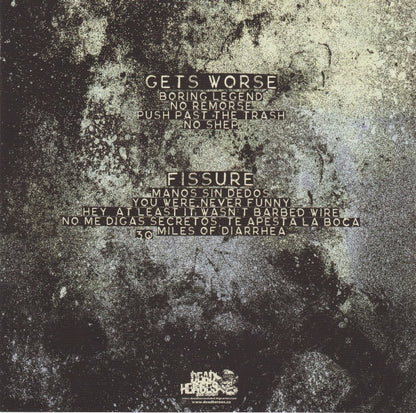 Gets Worse / Fissure Split (BLUE VINYL 7") | Mint (M) Mint (M) - PUNK *NEW/COLOR*