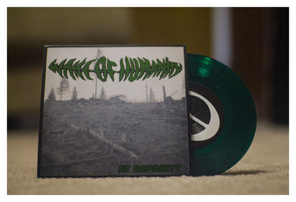 At Capacity (TRANSPARENT GREEN MARBLE VINYL 7") | Mint (M) Mint (M) - PUNK *NEW/COLOR*