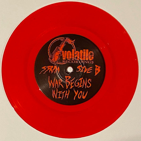 War Begins With You (7" VINYL) *TRANSPARENT RED* | Mint (M) Mint (M) - PUNK *NEW/COLOR*