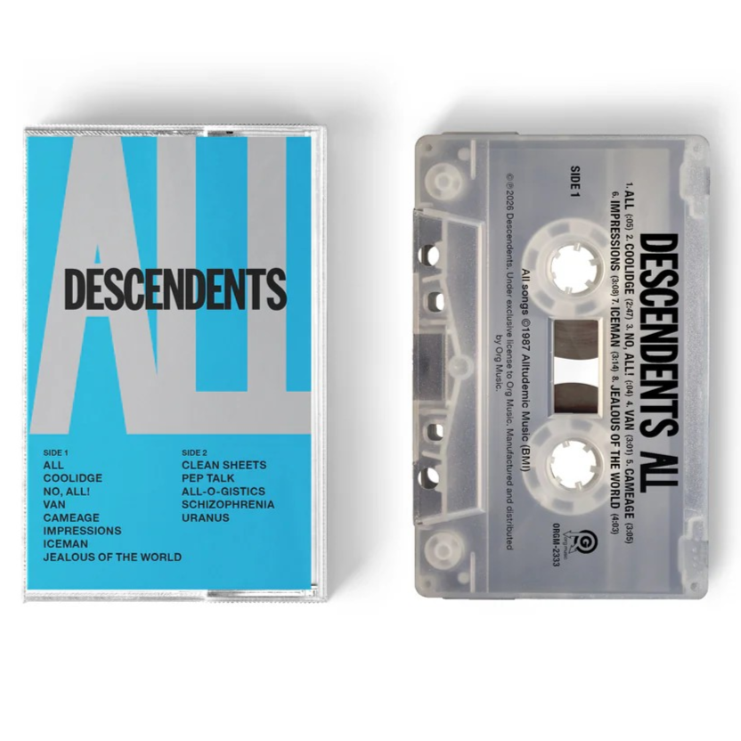 Descendents - (PRESALE 8/14/26) All (SKY BLUE CASSETTE ORG MUSIC ORGM2333CASS 2026) | NEW Mint (M) Mint (M) - PUNK *NEW/COLOR*