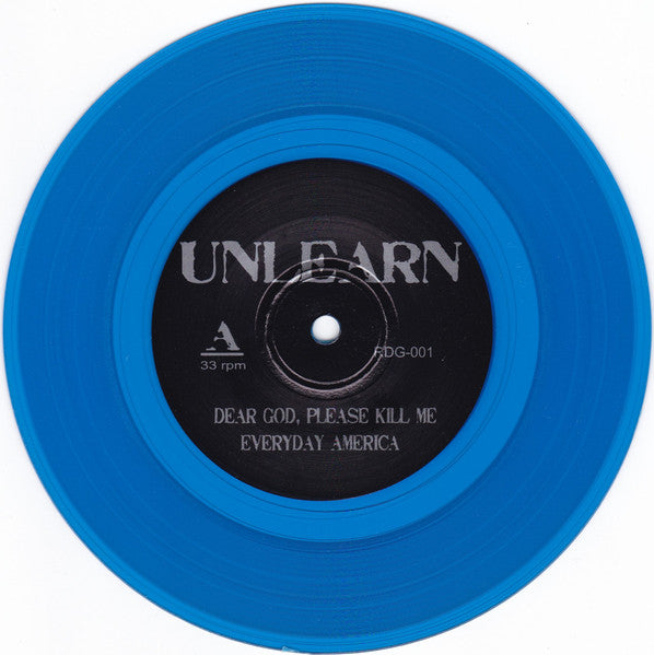 Unlearn (TRANSPARENT BLUE VINYL 7") | Mint (M) Mint (M) - PUNK *NEW/COLOR*