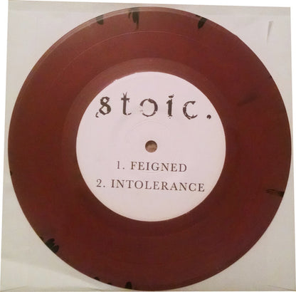 Stoic / Oldneck Split (WHITE W/ GREEN SPLATTER VINYL 7") | Mint (M) Mint (M) - PUNK *NEW/COLOR*