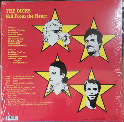 Dicks - Kill From The Heart (TRANSPARENT RED VINYL) | Mint (M) Mint (M) - PUNK *SEALED/COLOR*