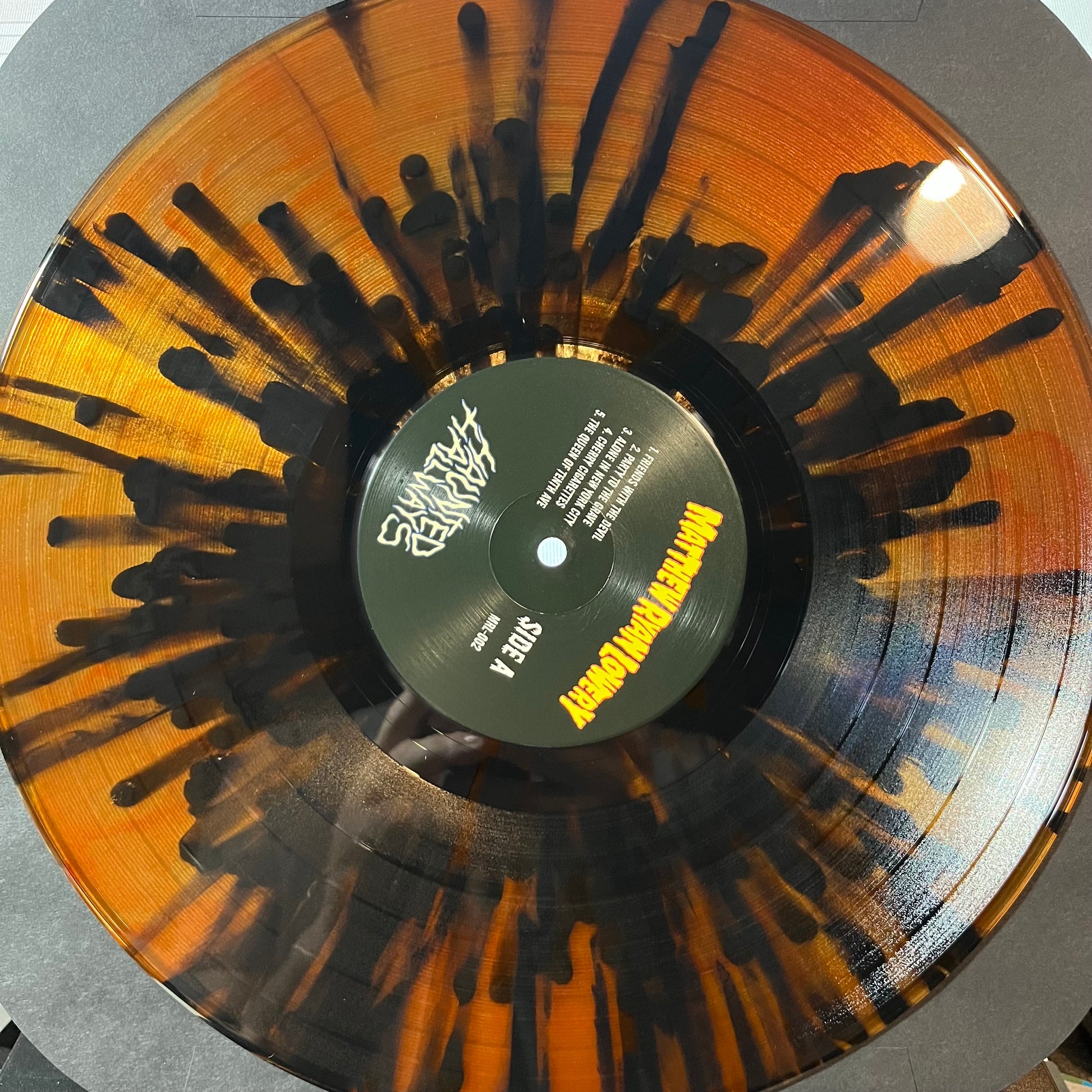 Matthew Ryan Lowery - Haunted Hallways (ORANGE W BLACK SPLATTER VINYL LP / 100 ONLY LTD EDT) | NEW - PUNK *NEW/COLOR*