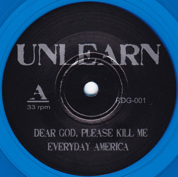 Unlearn (TRANSPARENT BLUE VINYL 7") | Mint (M) Mint (M) - PUNK *NEW/COLOR*