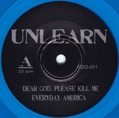 Unlearn (TRANSPARENT BLUE VINYL 7") | Mint (M) Mint (M) - PUNK *NEW/COLOR*